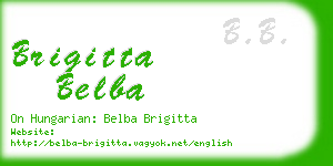 brigitta belba business card